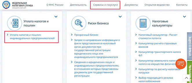 налоговая служба РФ